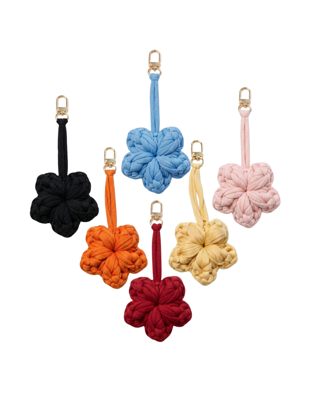 Flower Bag charm / Keychain
